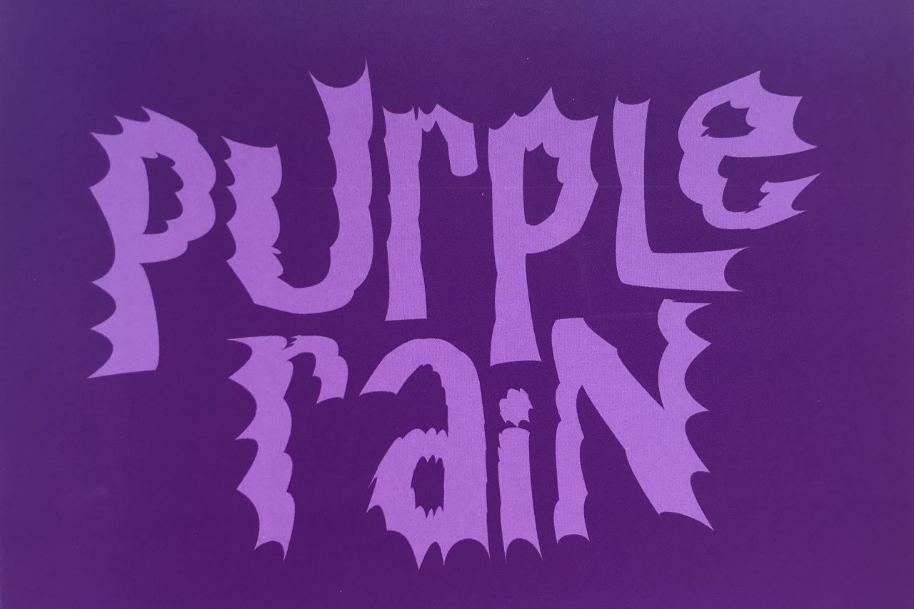 "Purple Rain" Plakat (Ausschnitt)